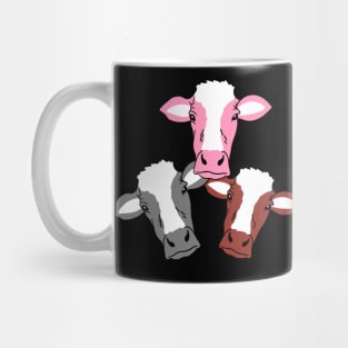 Strawberry Cow Chocolate Milk Cow and Normie Cow #2 Mug